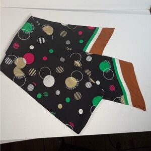 Henri Bendel Colorful Polka Dot Scarf -72 by 7 inches
